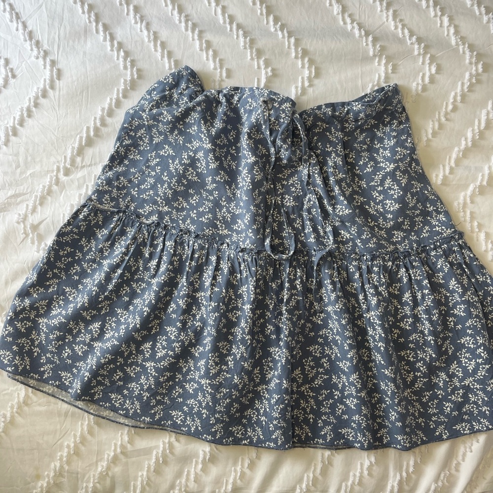 kenzo floral tie skirt